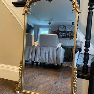 Gold Ornate Gleaming Mirror
